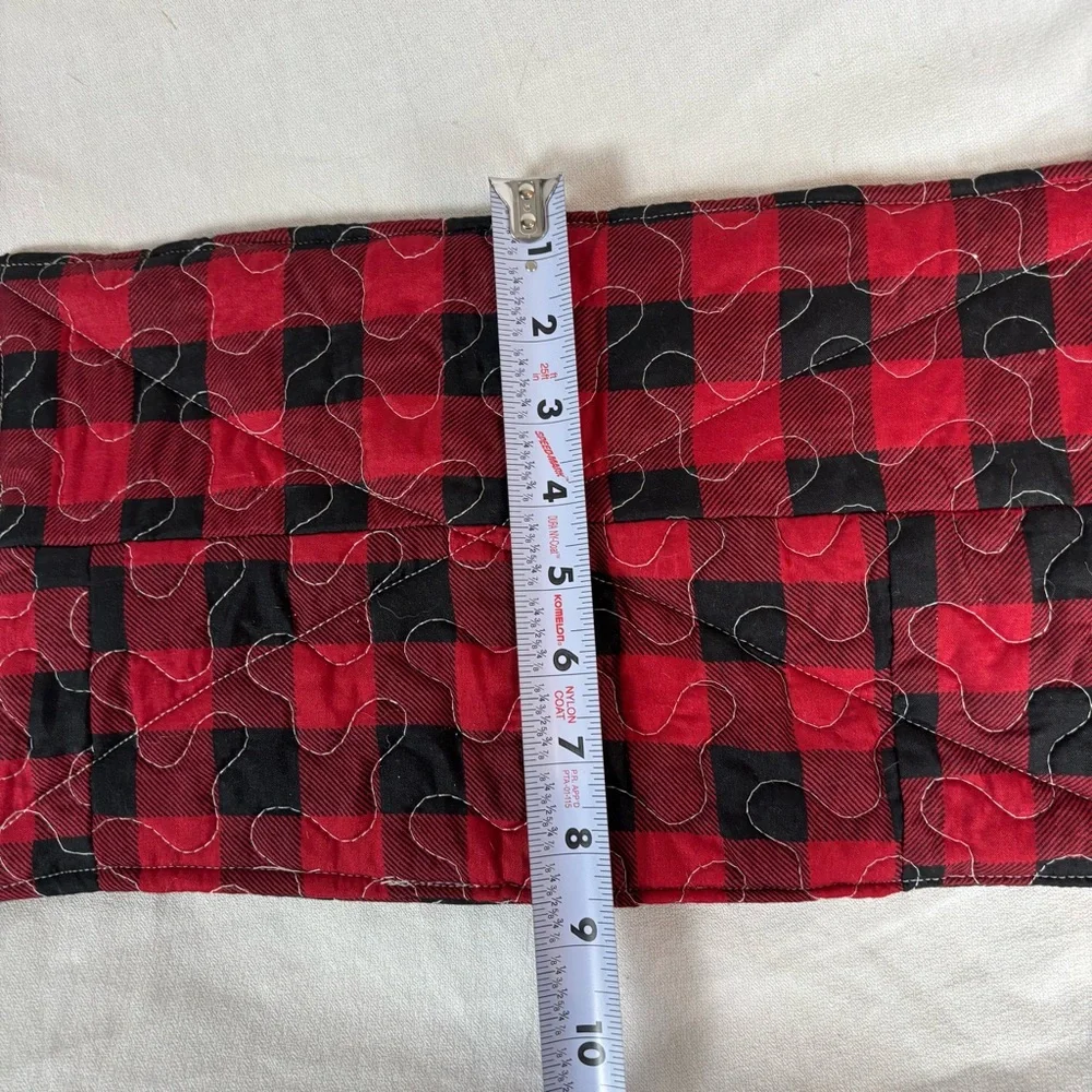 Handmade Christmas Buffalo Check‎ Quilted Hot Pad | 3-Pack | 2-9